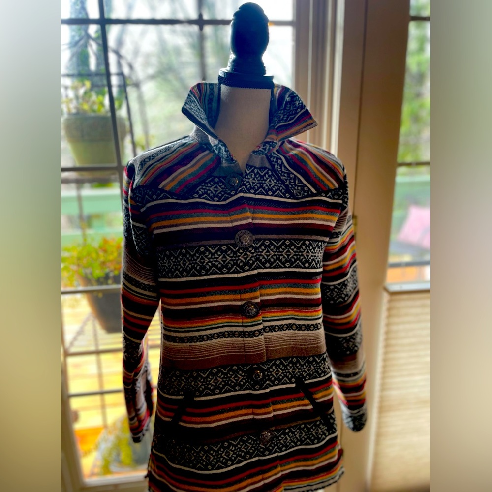 Western print Cruel Girl Jacket. Worn once, beautiful and warm. Great details!